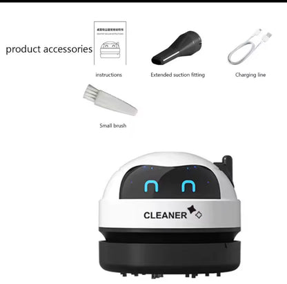 Vacuum Cleaner for Home Office Table Sweeper Desktop Cleaner Mini Vacuum Cleaner USB Rechargeable Wireless Car Vacuum Cleaner