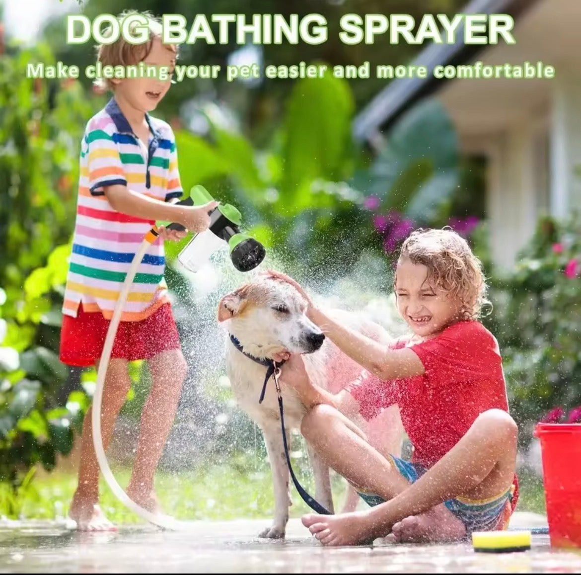 Dog sprayer washer